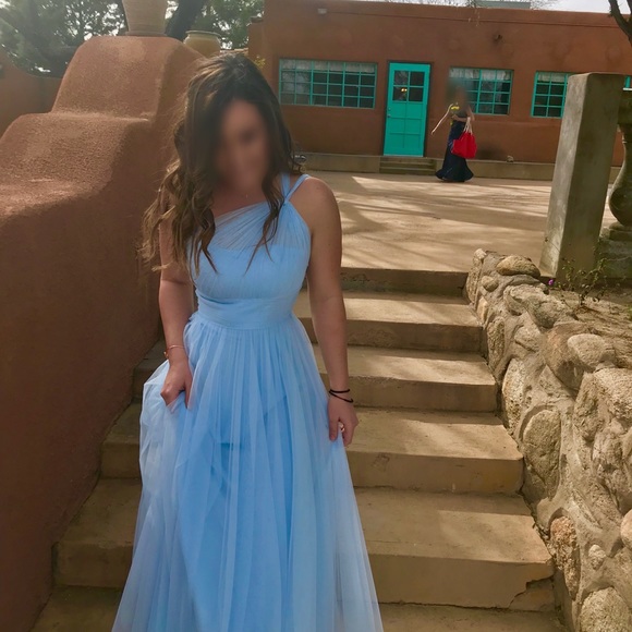 Dresses & Skirts - Sky-blue Chiffon Gown